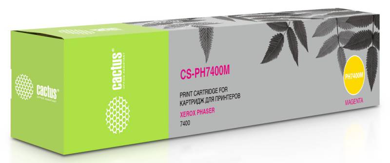 Тонер Картридж Cactus CS-PH7400M 106R01151 пурпурный для Xerox Phaser 7400 (9000стр.)