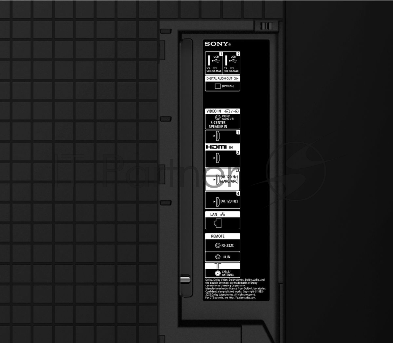 Телевизор OLED Sony 55 XR-55A80L BRAVIA титановый черный 4K Ultra HD 60Hz DVB-T DVB-T2 USB WiFi Smart TV