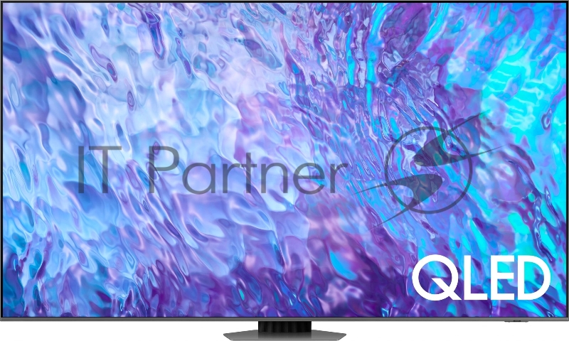 Телевизор QLED Samsung 98 QE98Q80CAUXRU Series 8 серебристый 4K Ultra HD 100Hz DVB-T2 DVB-C DVB-S2 USB WiFi Smart TV