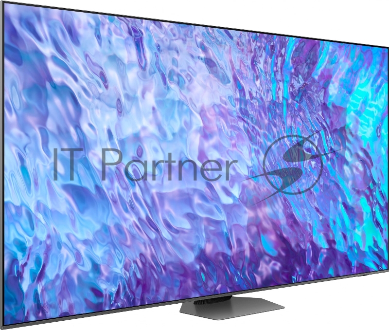 Телевизор QLED Samsung 98 QE98Q80CAUXRU Series 8 серебристый 4K Ultra HD 100Hz DVB-T2 DVB-C DVB-S2 USB WiFi Smart TV