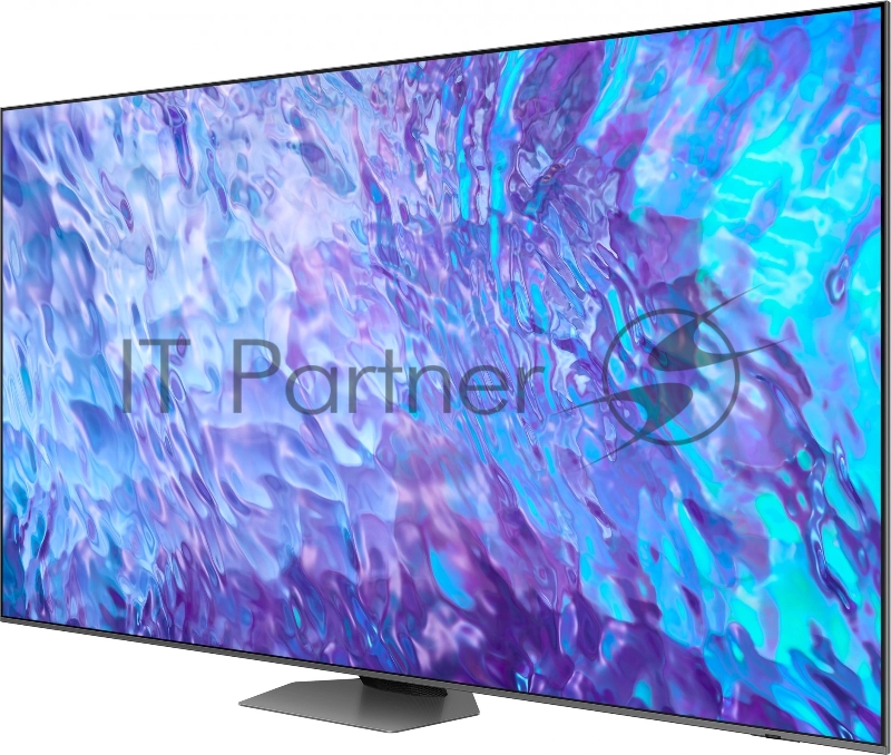 Телевизор QLED Samsung 98 QE98Q80CAUXRU Series 8 серебристый 4K Ultra HD 100Hz DVB-T2 DVB-C DVB-S2 USB WiFi Smart TV