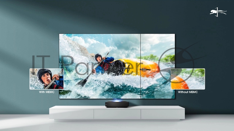 Телевизор LED Hisense 100 Laser TV 100L5F черный 4K Ultra HD 100Hz DVB-T DVB-T2 DVB-C DVB-S DVB-S2 WiFi Smart TV