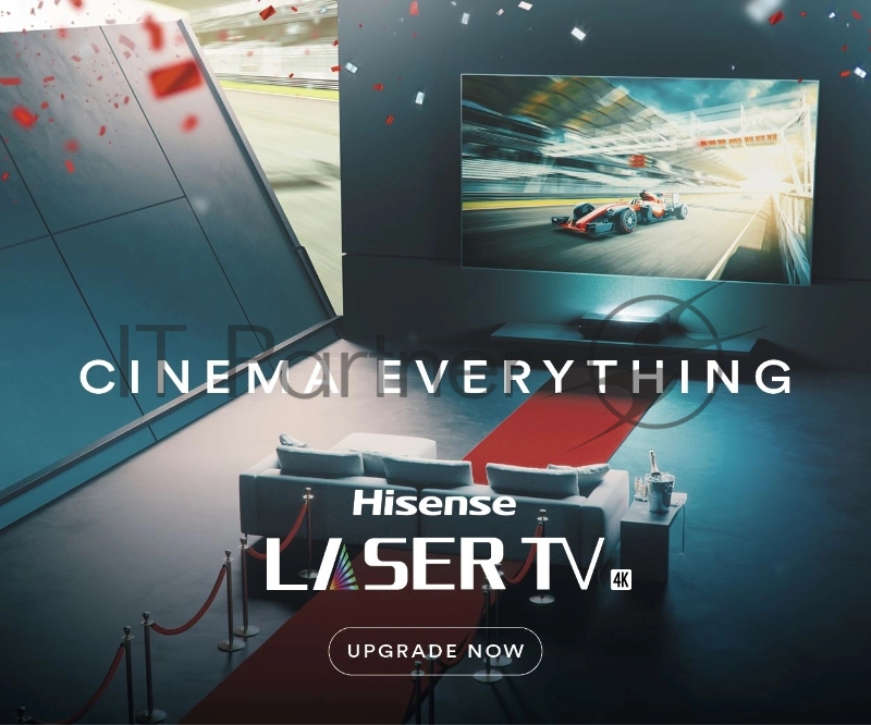 Телевизор LED Hisense 100 Laser TV 100L5F черный 4K Ultra HD 100Hz DVB-T DVB-T2 DVB-C DVB-S DVB-S2 WiFi Smart TV