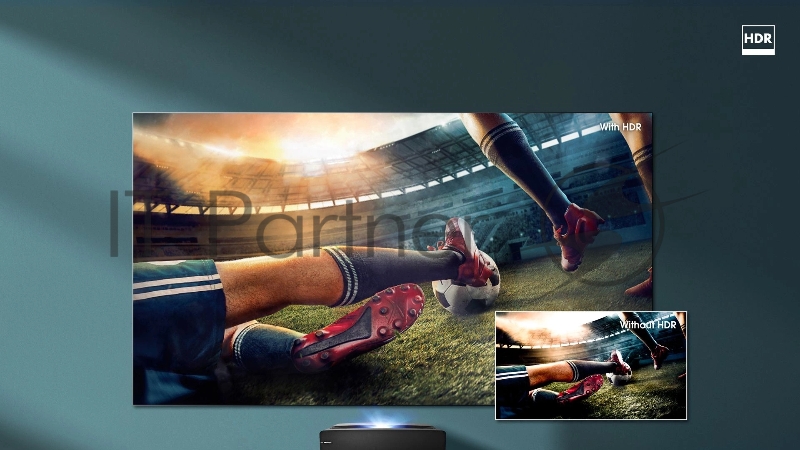 Телевизор LED Hisense 100 Laser TV 100L5F черный 4K Ultra HD 100Hz DVB-T DVB-T2 DVB-C DVB-S DVB-S2 WiFi Smart TV