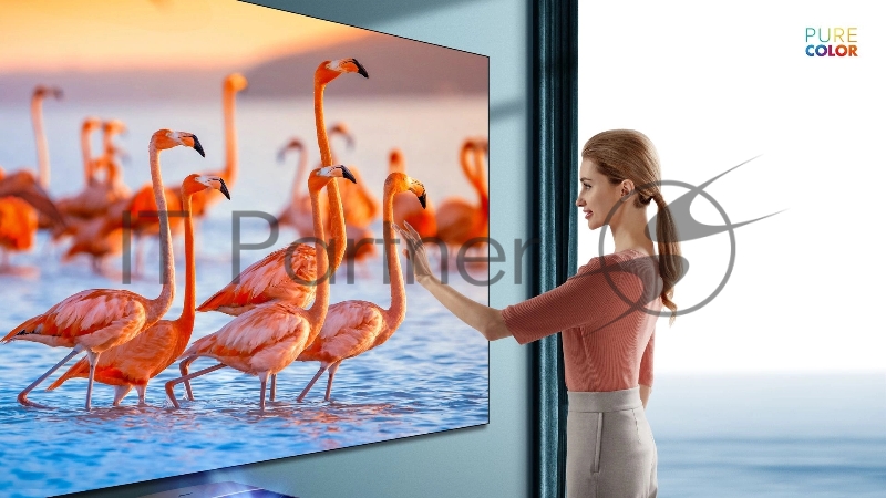 Телевизор LED Hisense 100 Laser TV 100L5F черный 4K Ultra HD 100Hz DVB-T DVB-T2 DVB-C DVB-S DVB-S2 WiFi Smart TV