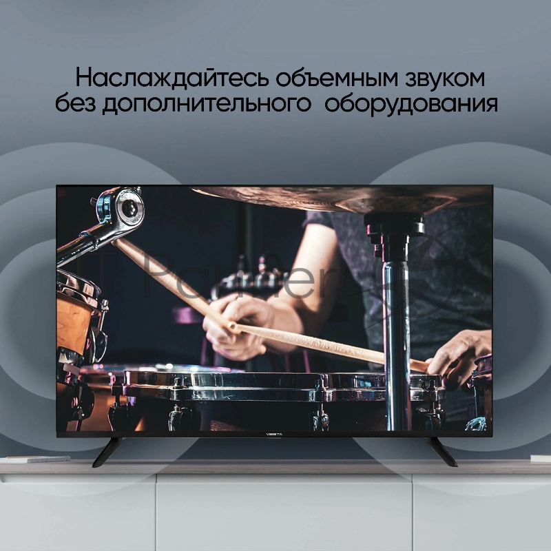 Телевизор Vesta 55/UHD/IPS/Smart Google TV/2-16Gb/BT/Black