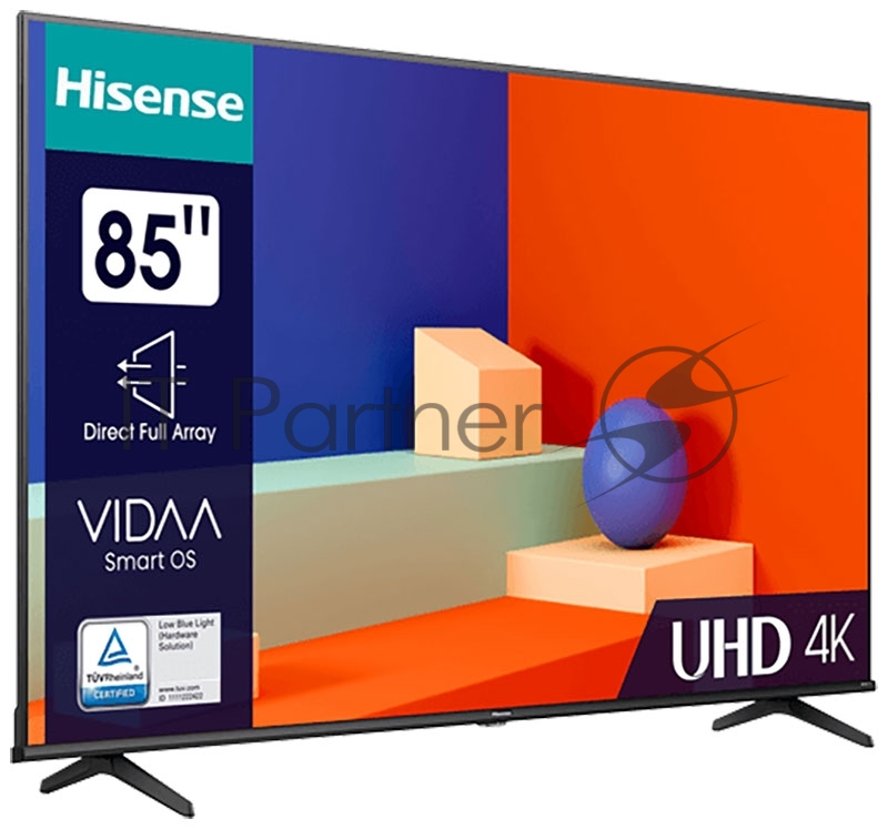 Телевизор HISENSE 85A6K 85 4K/Hotel/UHD 3840x2160 2160p TV Bluetooth Wi-Fi Direct VIDAA черный