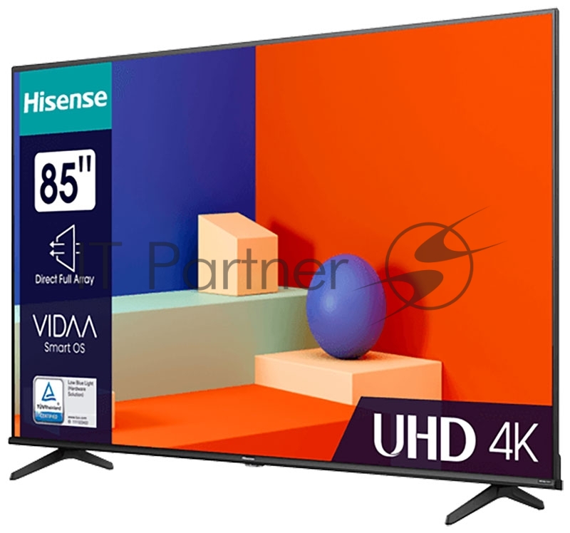 Телевизор HISENSE 85A6K 85 4K/Hotel/UHD 3840x2160 2160p TV Bluetooth Wi-Fi Direct VIDAA черный