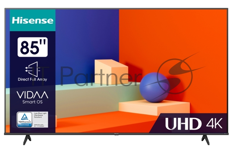 Телевизор HISENSE 85A6K 85 4K/Hotel/UHD 3840x2160 2160p TV Bluetooth Wi-Fi Direct VIDAA черный