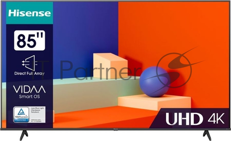 Телевизор HISENSE 85A6K 85 4K/Hotel/UHD 3840x2160 2160p TV Bluetooth Wi-Fi Direct VIDAA черный
