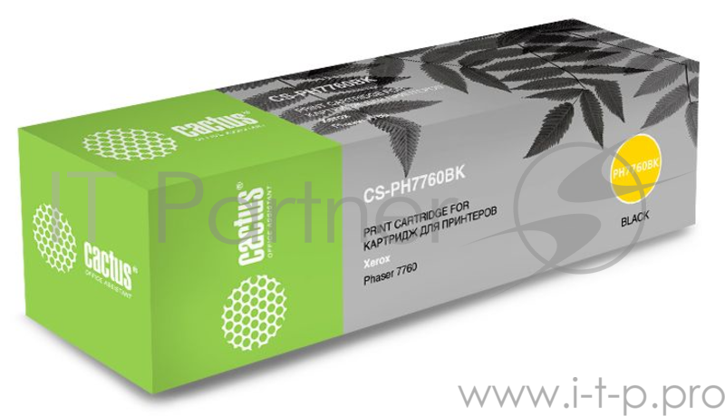 Картридж Cactus 106R01163 CS-PH7760BK черный (32000стр.) для Xerox Phaser 7760/7760dn/7760dx/7760dxf