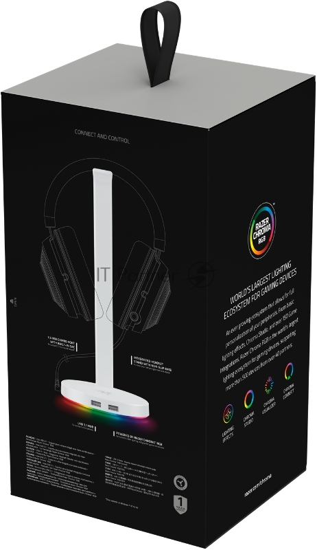 Подставка для наушников Razer Base Station Chroma V2 - Mercury Razer Base Station V2 Chroma - Mercury