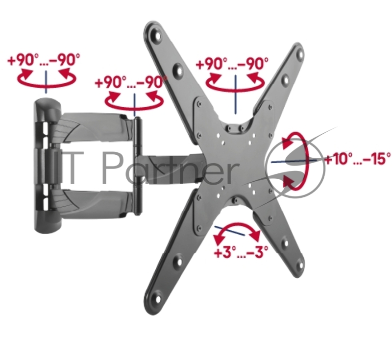Кронштейн для ТВ наклонно-поворотный MAUNFELD MTM-2355FM