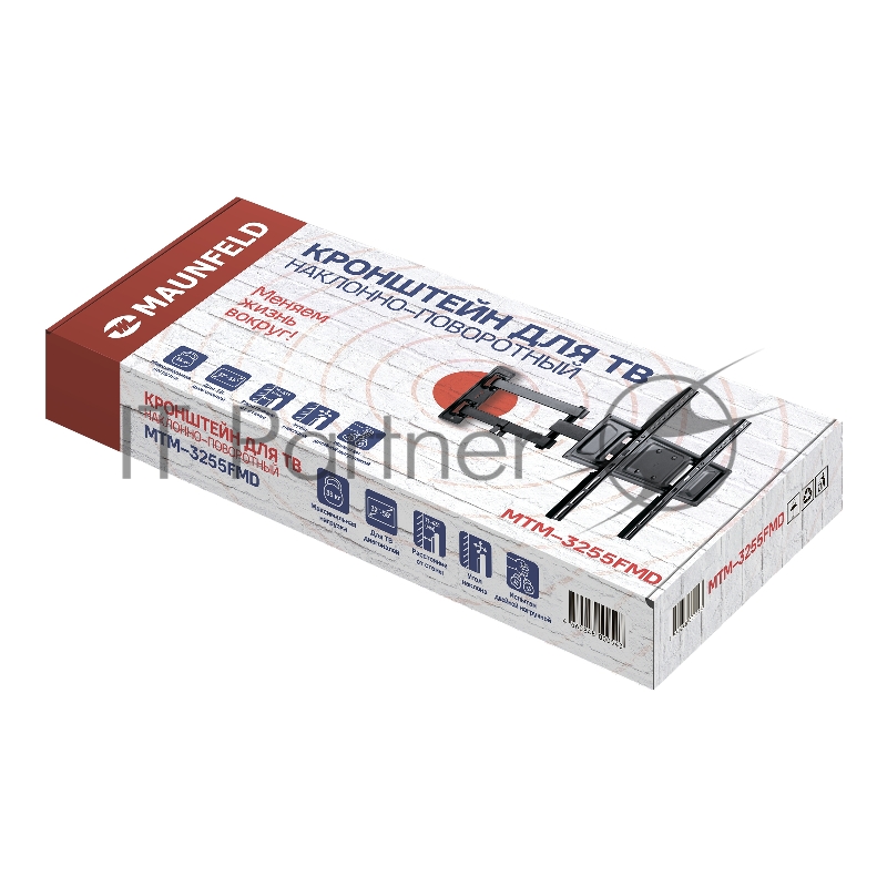 Кронштейн для ТВ наклонно-поворотный MAUNFELD MTM-3255FMD