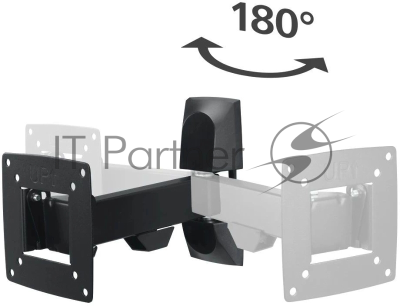 Кронштейн для телевизора Hama 00220820 черный 10-26 макс.15кг настенный поворот и наклон