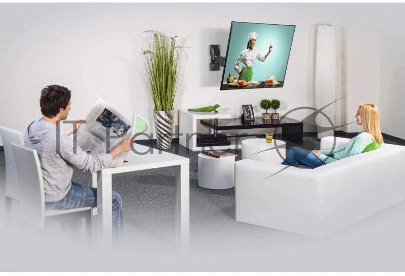 Кронштейн для телевизора Hama 00220820 черный 10-26 макс.15кг настенный поворот и наклон