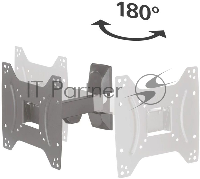 Кронштейн для телевизора Hama 00220821 черный 19-48 макс.20кг настенный поворот и наклон