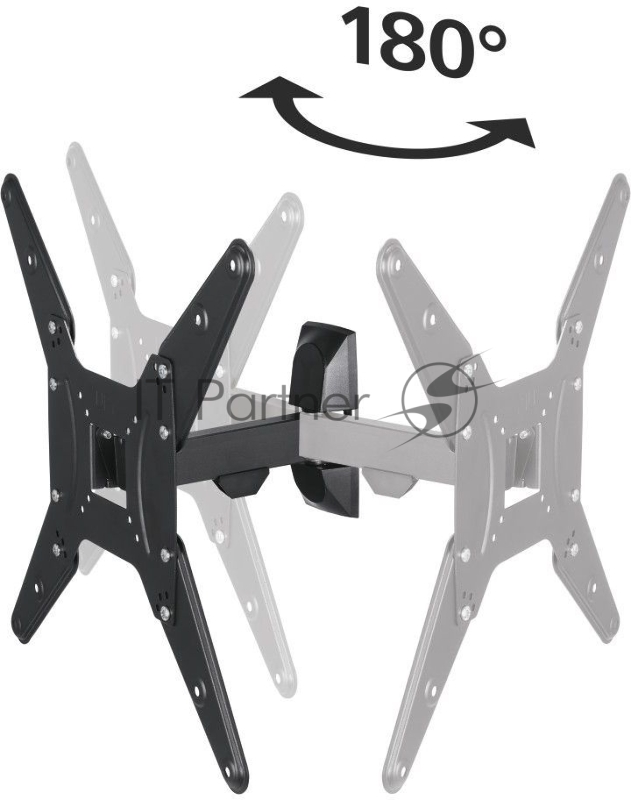 Кронштейн для телевизора Hama 00220823 черный 32-65 макс.20кг настенный поворот и наклон