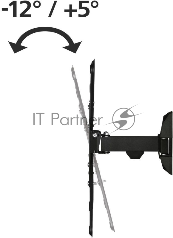 Кронштейн для телевизора Hama 00220823 черный 32-65 макс.20кг настенный поворот и наклон