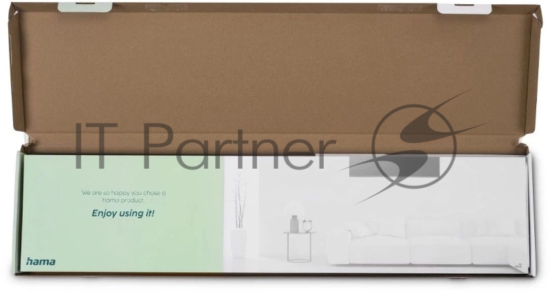 Кронштейн для телевизора Hama 00220842 черный 37-90 макс.100кг настенный фиксированный