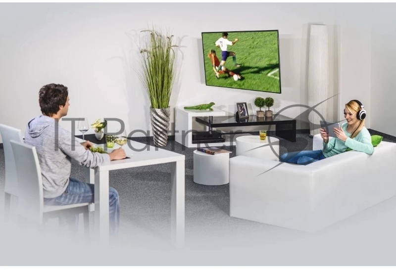 Кронштейн для телевизора Hama 00220855 черный/белый 19-48 макс.20кг настенный поворот и наклон