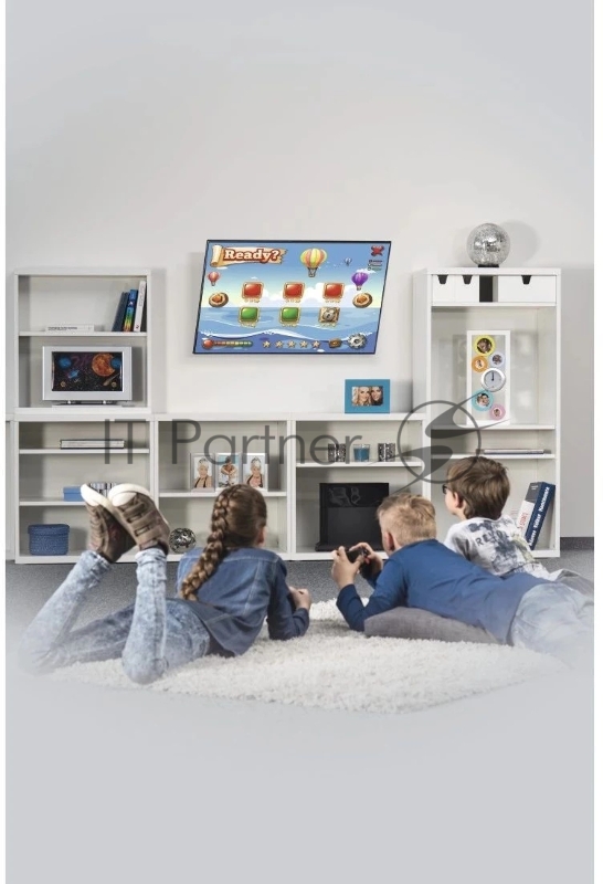 Кронштейн для телевизора Hama 00220814 черный 32-75 макс.40кг настенный наклон