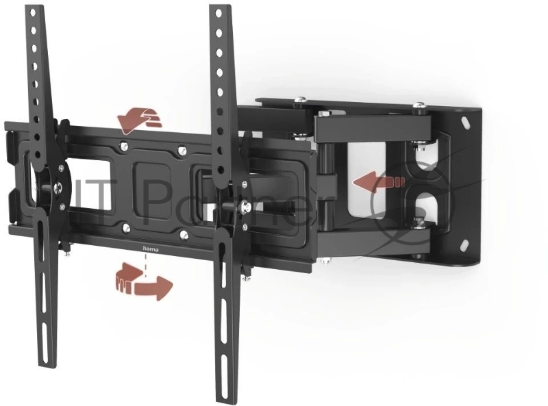 Кронштейн для телевизора Hama 00220830 черный 32-65 макс.40кг настенный поворотно-выдвижной и наклонный