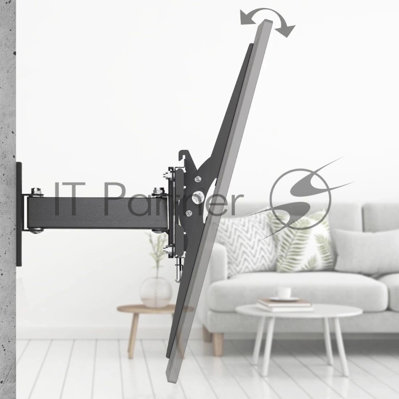 Кронштейн для телевизора Hama 00220832 черный 32-65 макс.30кг настенный поворотно-выдвижной и наклонный