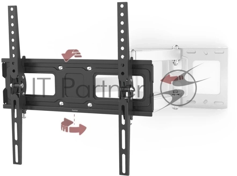 Кронштейн для телевизора Hama 00220856 черный 32-65 макс.35кг настенный поворотно-выдвижной и наклонный