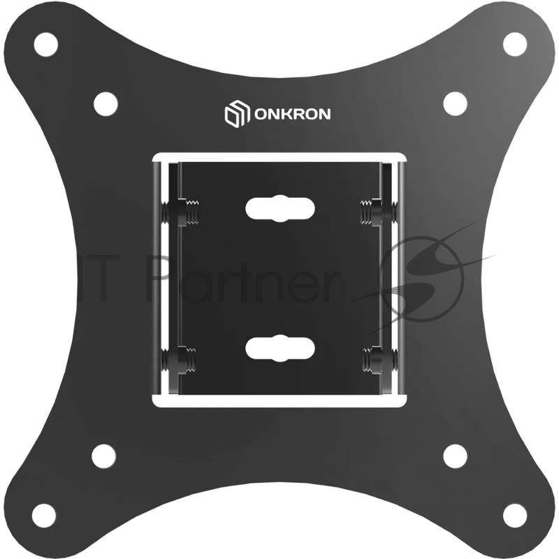 Кронштейн ONKRON/ 10-32 макс. 100*100, наклон -5+15, поворот 0, вылет от стены 30-43мм, вес до 20кг, черный