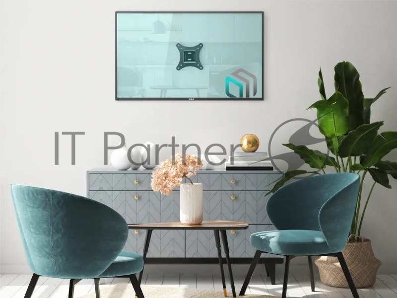 Кронштейн ONKRON/ 10-32 макс. 100*100, наклон -5+15, поворот 0, вылет от стены 30-43мм, вес до 20кг, черный