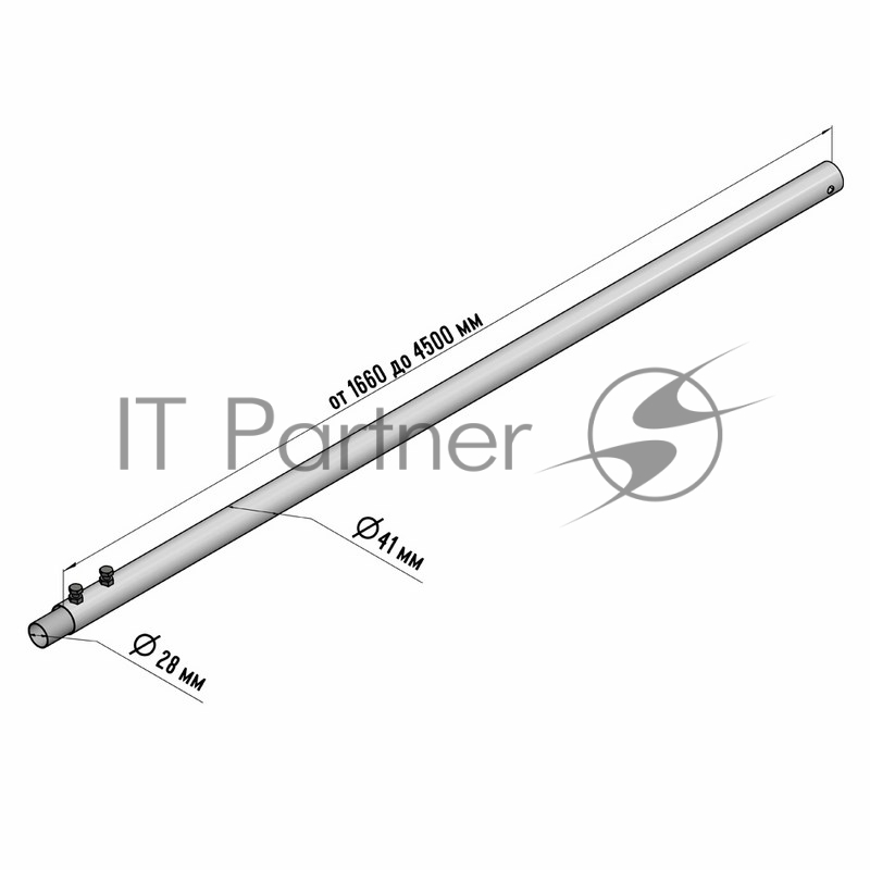 Мачта для антенн REXANT КРЫМ-5 телескопическая, 450 см