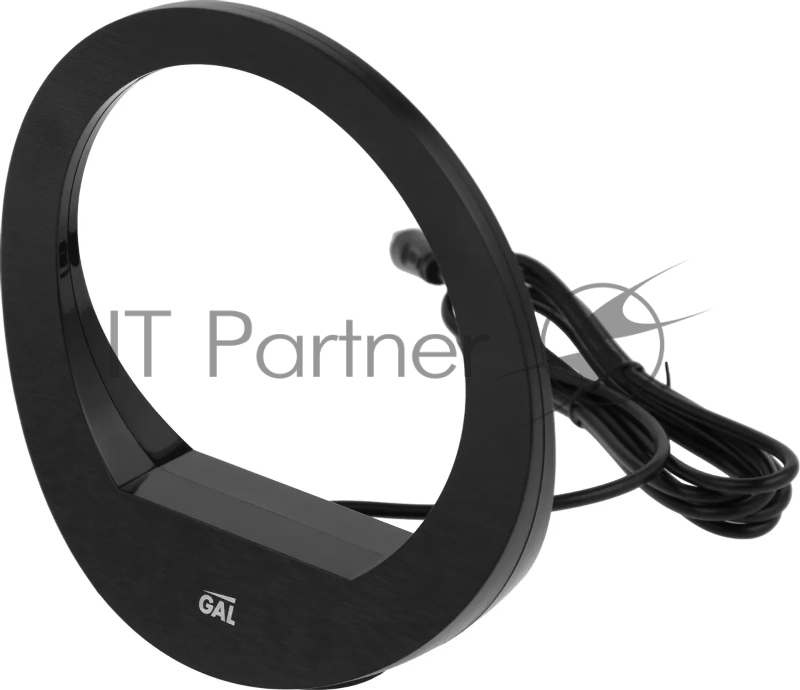 Антенна телевизионная Gal AR-458 32дБ активная черный каб.:1.4м