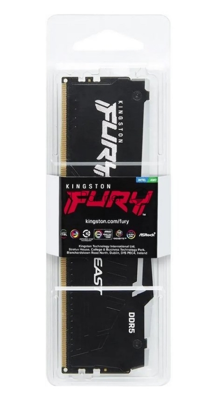 Оперативная память 16GB Kingston DDR5 6000 DIMM FURY Beast RGB EXPO Gaming Memory KF560C36BBEA-16 Non-ECC, CL36 , 1.35V, 1RX8 36-38-38 288-pin 16Gbit, RTL