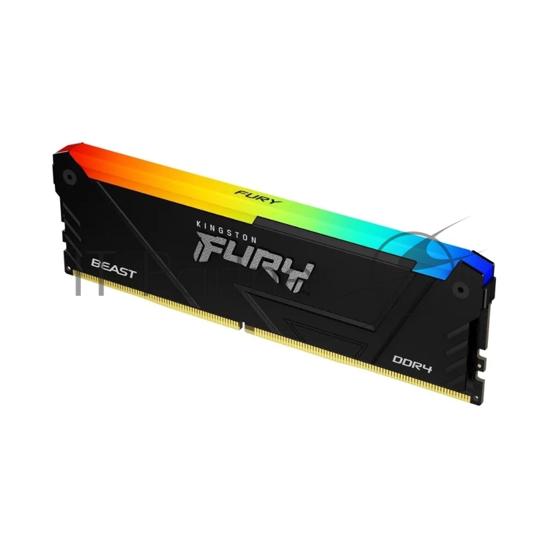 Оперативная память Kingston 16GB DDR4 3733MHz DIMM FURY Beast Black RGB XMP KF437C19BB12A/16 CL19, 1.35V 288-pin Non-ECC