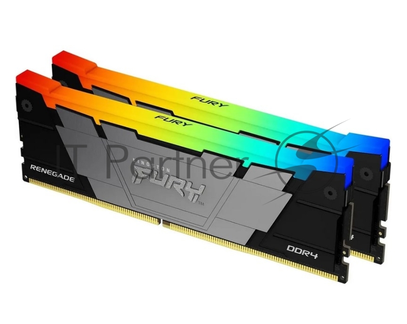 Память Kingston DDR4 2x8GB 3600MHz KF436C16RB2AK2/16 Fury Renegade RGB RTL Gaming PC4-28800 CL16 DIMM 288-pin 1.35В kit dual rank с радиатором Ret