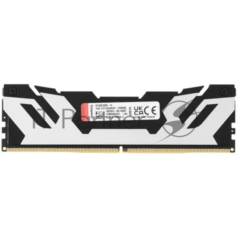 Память Kingston DDR5 16GB 8000MHz KF580C38RS-16 Fury Renegade Black RTL Gaming PC5-57600 CL38 DIMM 288-pin 1.45В single rank с радиатором Ret