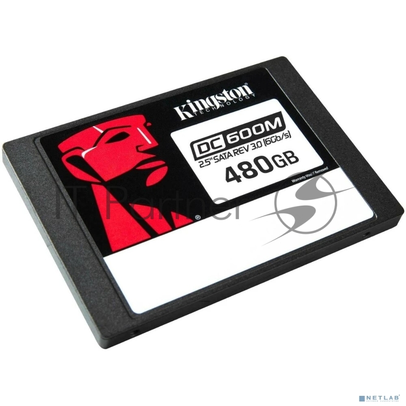Накопитель Kingston Enterprise SSD 480GB DC600M 2.5 SATA 3 R560/W470MB/s 3D TLC MTBF 2M 94 000/41 000 IOPS 876TBW (Mixed-Use) 3 years