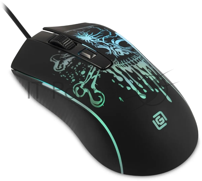 Мышь Оклик 702G черный оптическая (3600dpi) USB для ноутбука (4but)