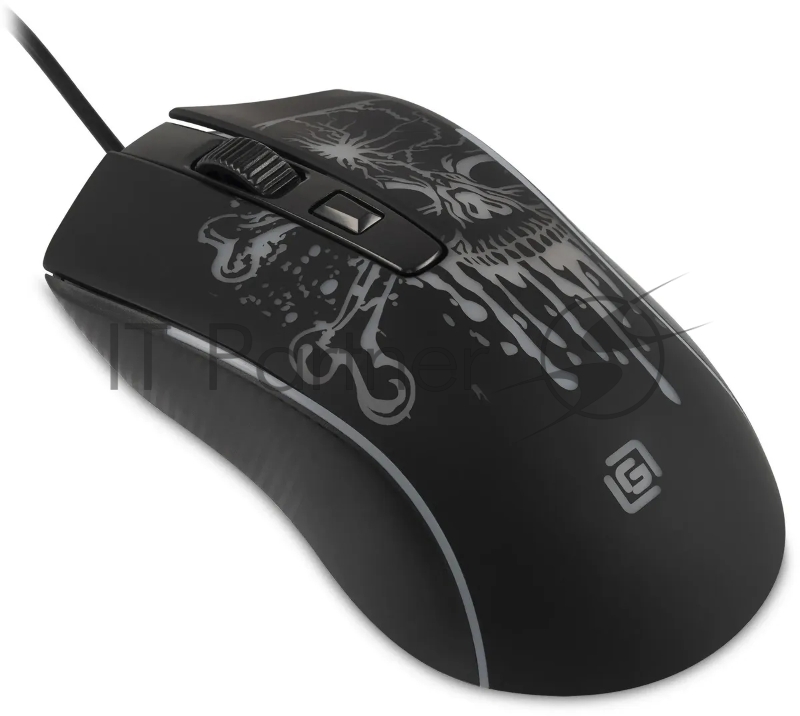 Мышь Оклик 702G черный оптическая (3600dpi) USB для ноутбука (4but)