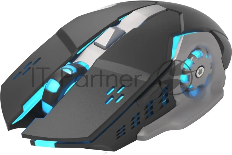 Мышь Оклик 770GW черный оптическая (3200dpi) беспроводная USB (6but)