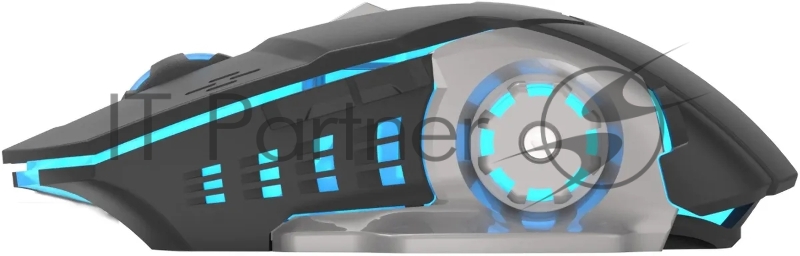 Мышь Оклик 770GW черный оптическая (3200dpi) беспроводная USB (6but)