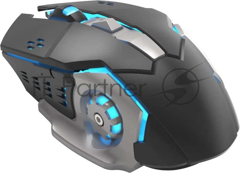 Мышь Оклик 770GW черный оптическая (3200dpi) беспроводная USB (6but)