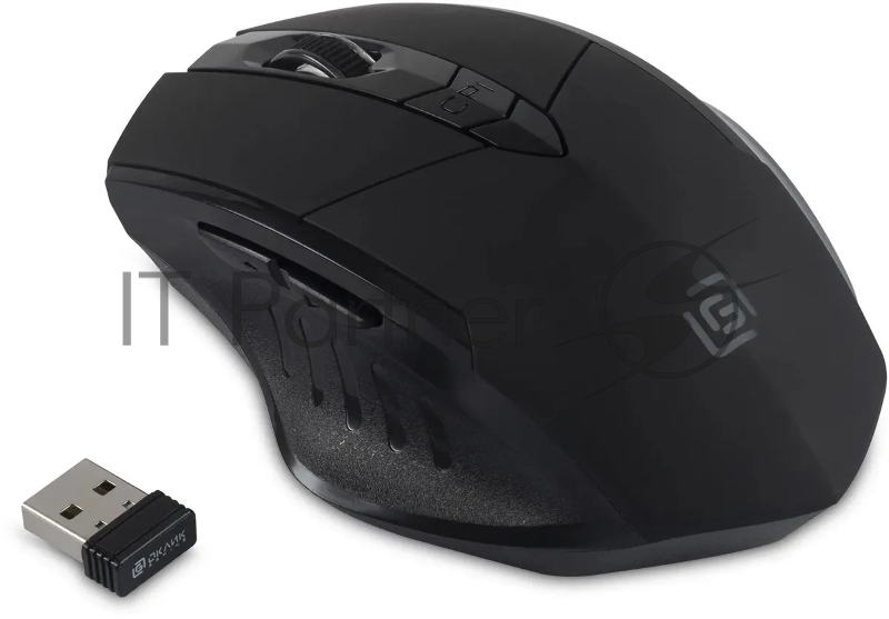 Мышь Оклик 780GW черный оптическая (3200dpi) беспроводная USB для ноутбука (6but)