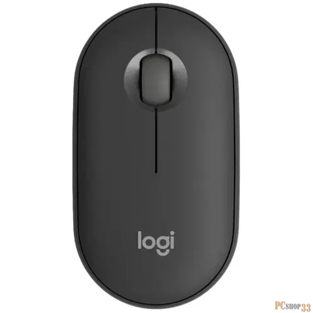 Мышь Logitech Pebble M350S графитовый оптическая (1000dpi) silent беспроводная BT/Radio USB (2but)