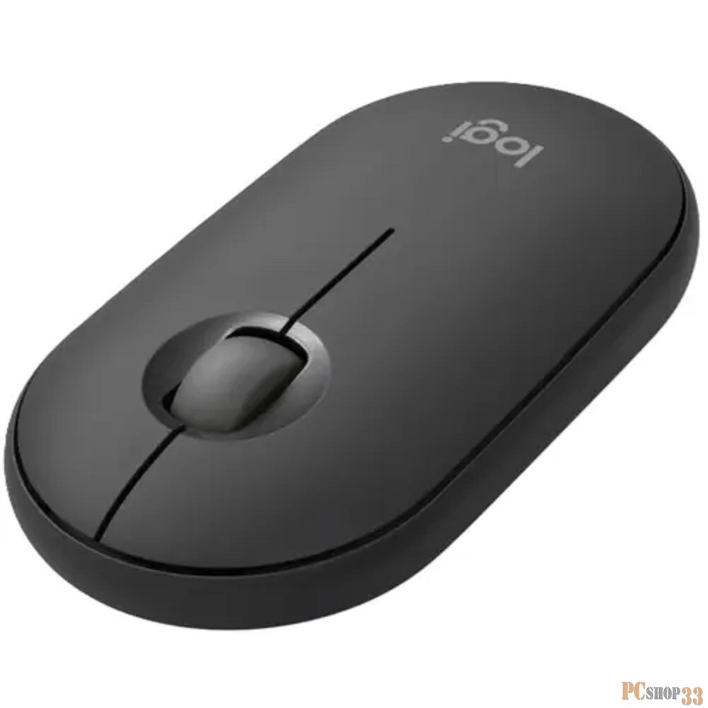 Мышь Logitech Pebble M350S графитовый оптическая (1000dpi) silent беспроводная BT/Radio USB (2but)
