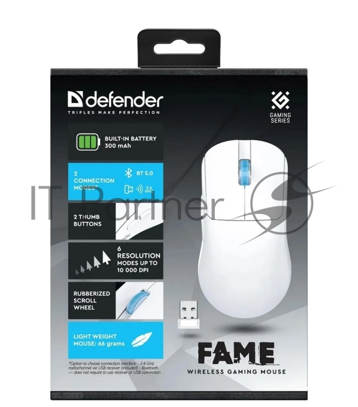 Мышка DEFENDER FAME GM-516 WHITE 52516