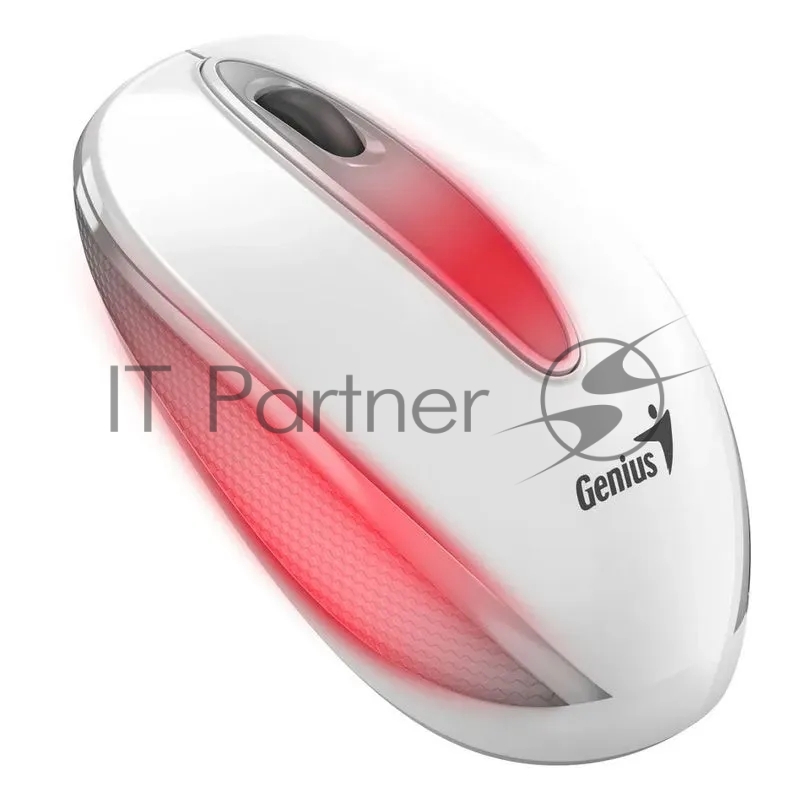 Мини-светодиодная мышь проводная Genius DX-Mini, White, USB, разрешение 1000 DPI, длина 95 мм. Цвет: белый