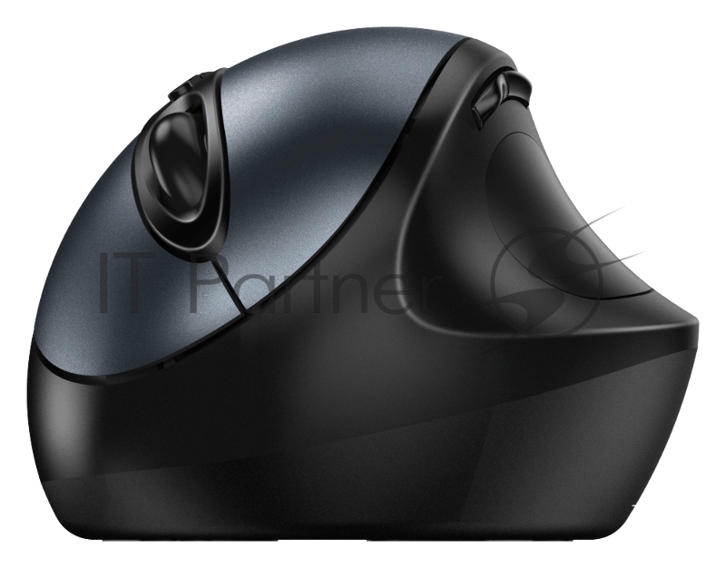 Мышь беспроводная Ergo 8300S серая (Iron Grey), вертикальная эргономичная бесшумная мышь с подставкой для большого пальца