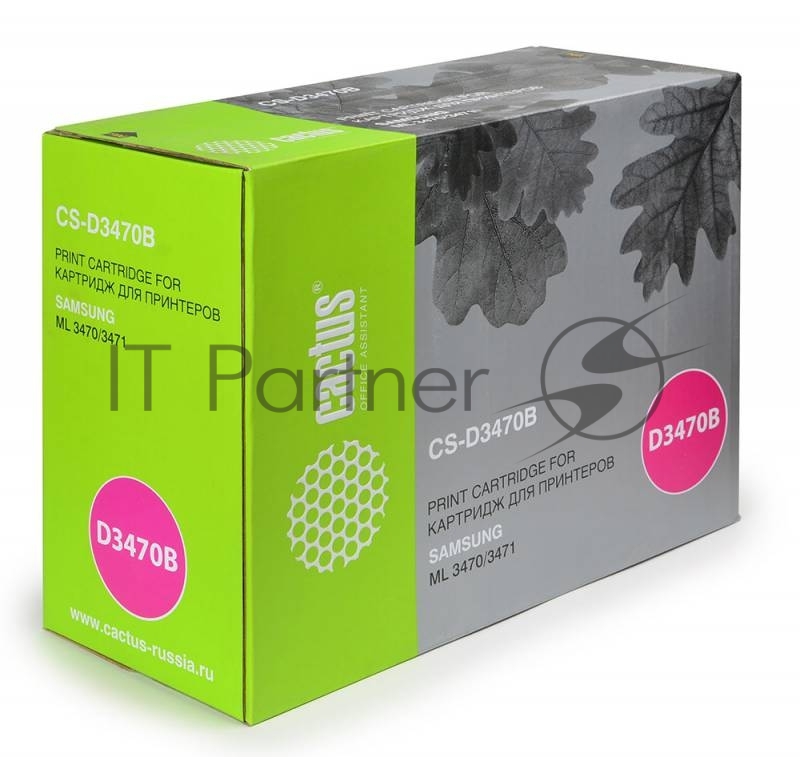 Тонер Картридж Cactus CS-D3470B черный для Samsung ML-3470/3471 (10000стр.)